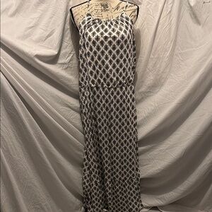 Old Navy Black and White Halter Sundress